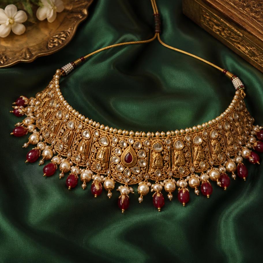 Kundan Pearl Choker