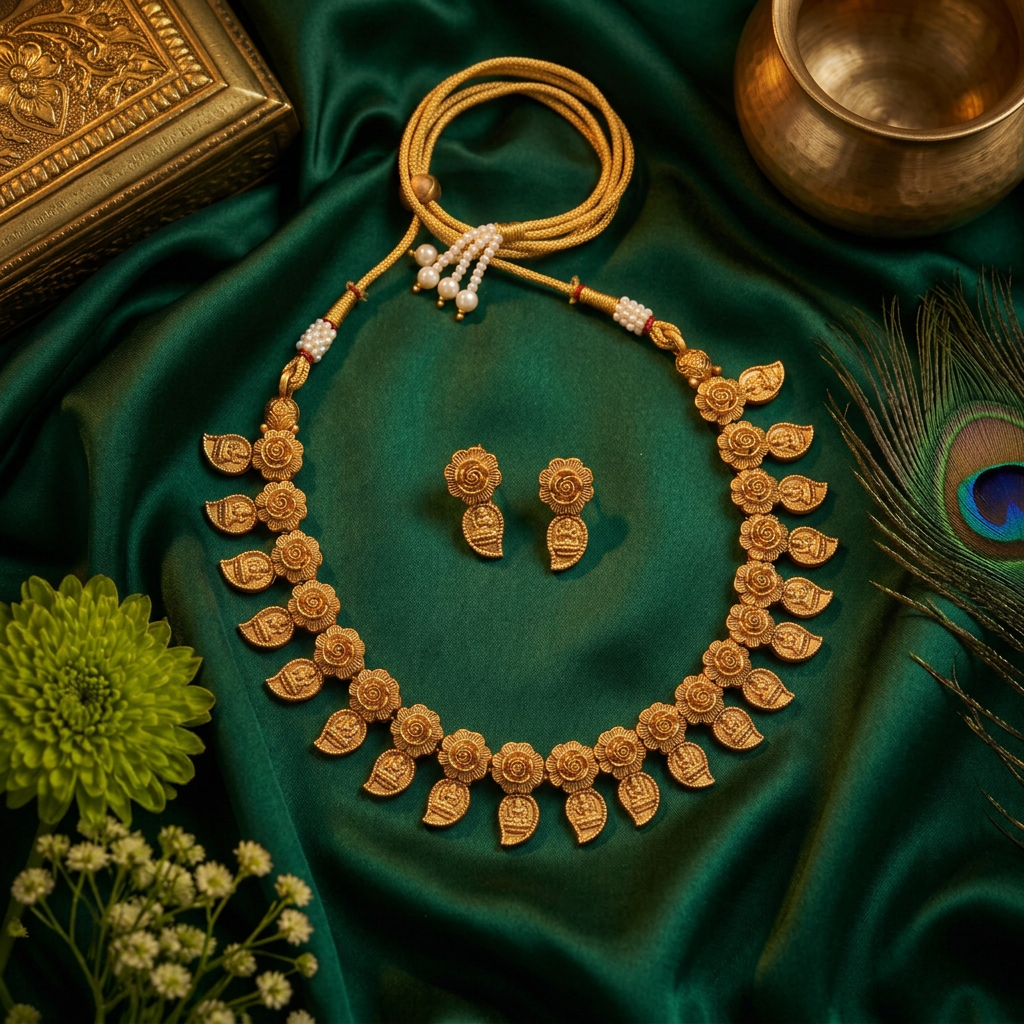 Lakshmi Kasu Temple Choker Set