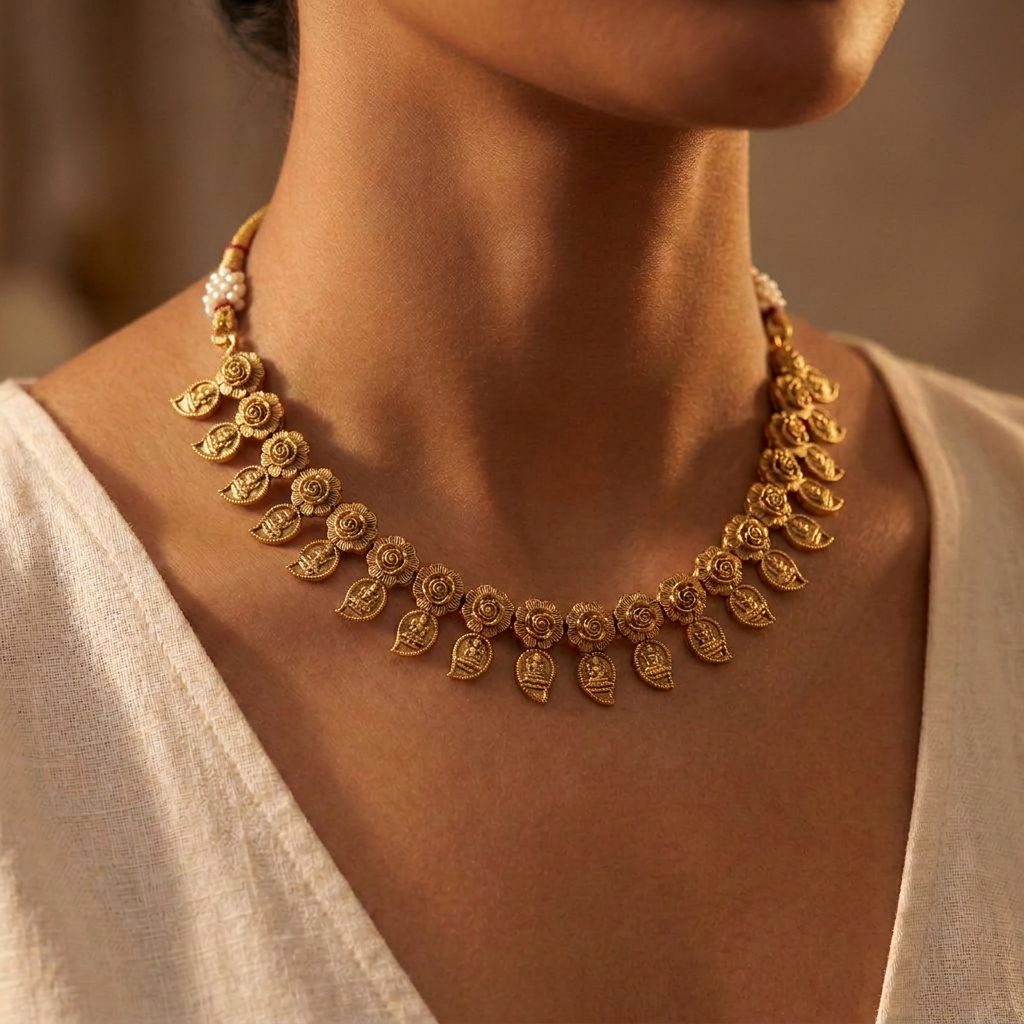 Lakshmi Kasu Temple Choker Set — photo 2